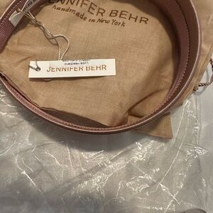 Jennifer Behr Blush Pink Satin Lydia Headband